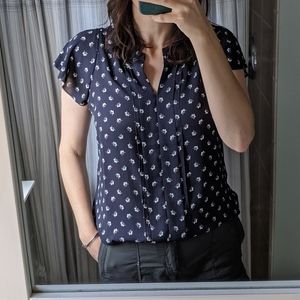 Ann Taylor floral blouse